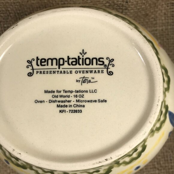 Temptations Rooster Old World 16oz Covered Dish Oven/Microwave Safe - Picture 7 of 7